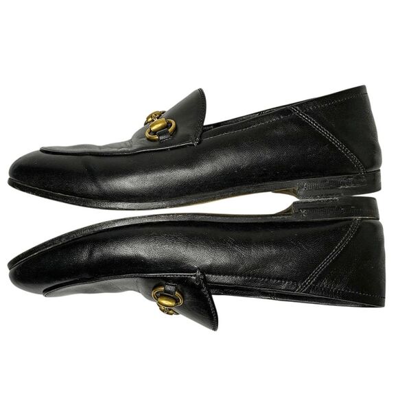 Gucci Brixton Horsebit Loafers Women's EU 36 US 6 Black Leather Slip On Flats - Picture 9 of 12